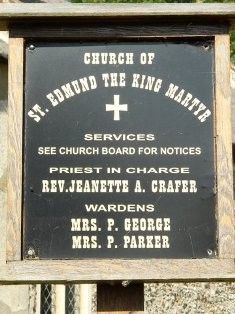 ST EDMUND SIGN THURNE